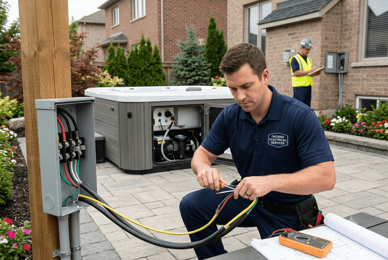 From Site Assessment to ESA Inspection: How Hot Tub Wiring Installation Works in Ontario